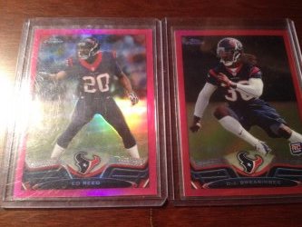    Ed Reed and DJ Sweringer pink refractors/399